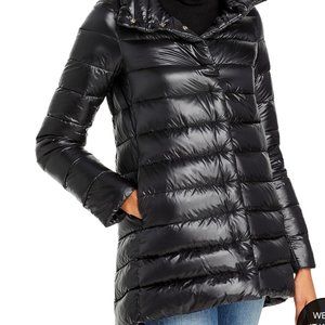 Herno Amelia Stand Collar Down Jacket in Black